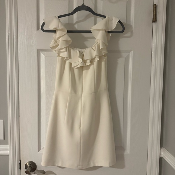 French Connection Ivory Ruffle Dress - Picture 2 of 5